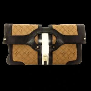 L.A.M.B. Black and Tan Clutch